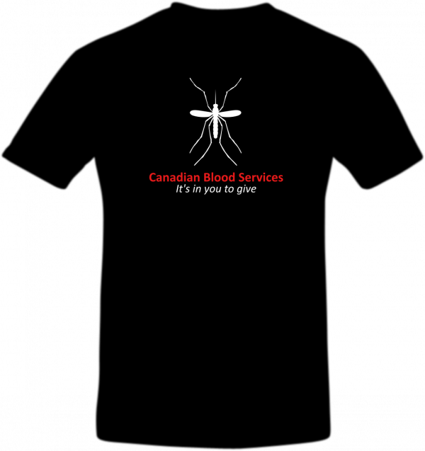 canadian blood services mosquito t shirt