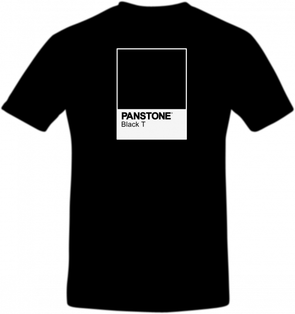pantone black t t-shirt