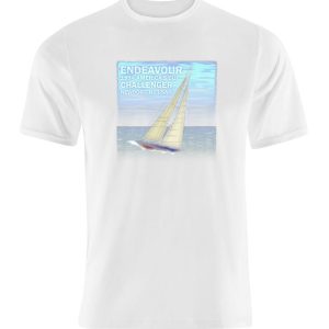 sailing yacht endeavour water colour t shirt white