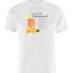 old fashioned cocktail recipe t shirt white