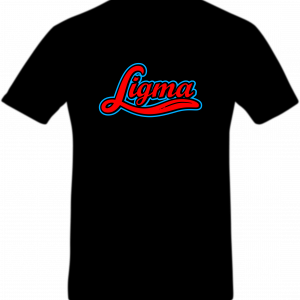 Ligma logo t shirt black
