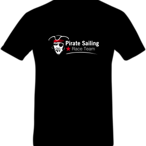 Pirate Sailing Star Race Team T Shirt black