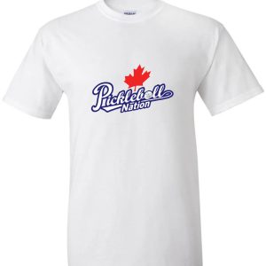 pickleball nation canada t shirt white