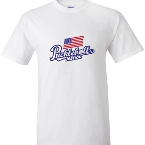 pickleball nation usa t shirt white